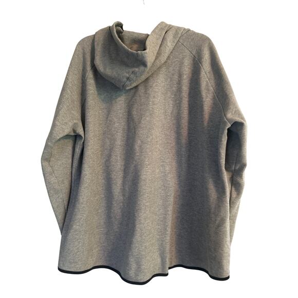 VGUC Danskin Now Women's Gray Zip Up Hoodie Jacket Drawstring Size 3X 22-24 - Picture 3 of 5